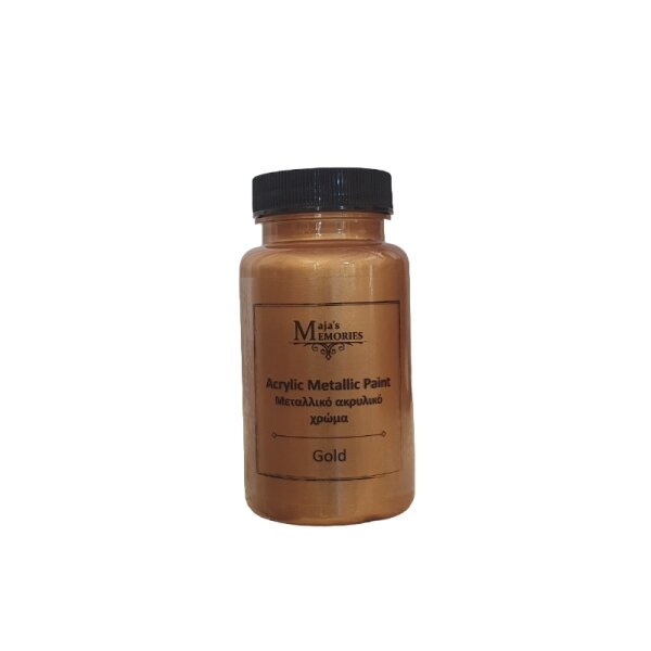 Maja´s Memories Acryl Metallic Paint "Gold" 120 ml