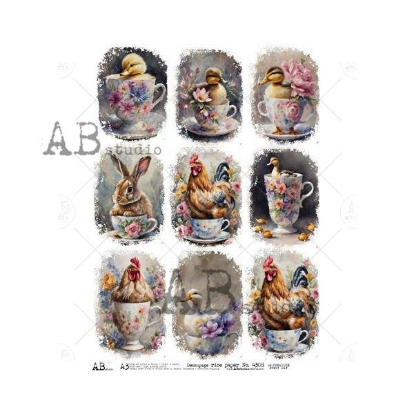 AB Studio Decoupage Ricepaper - A3