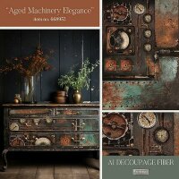 Redesign With Prima® Decoupage Fiber Paper "Aged Machinery Elegance"