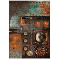 Redesign With Prima® Decoupage Fiber Paper "Aged Machinery Elegance"