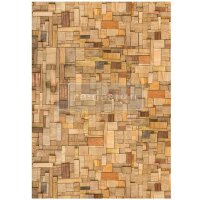 Redesign With Prima® Decoupage Fiber Paper "Wood Cubism"