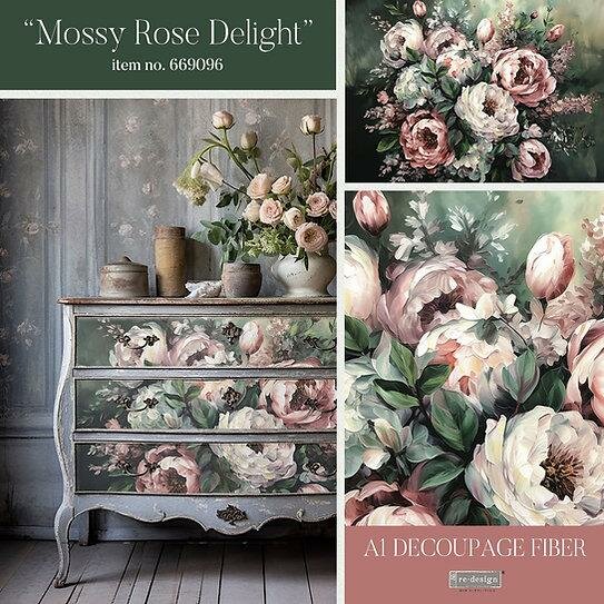 Redesign With Prima® Decoupage Fiber Paper "Mossy Rose Delight"