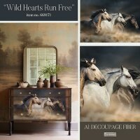 Redesign With Prima® Decoupage Fiber Paper "Wild Hearts Run Free"