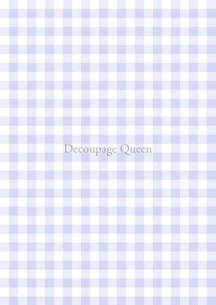 Decoupage Queen Paper Purple Gingham