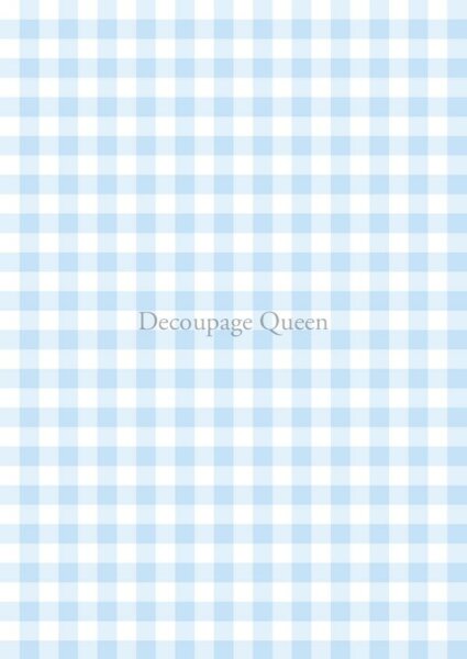 Decoupage Queen Paper Blue Gingham