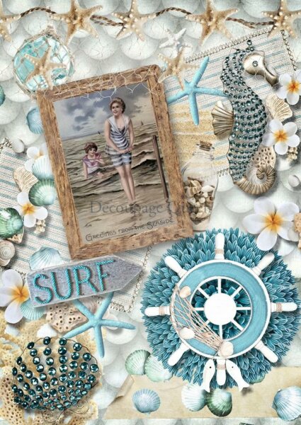 Decoupage Queen Paper Surf and Sea