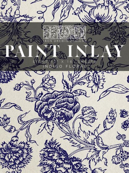 Paint Inlay "Indigo Floral"