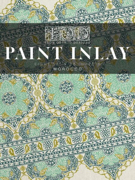 Paint Inlay "Indigo Floral"